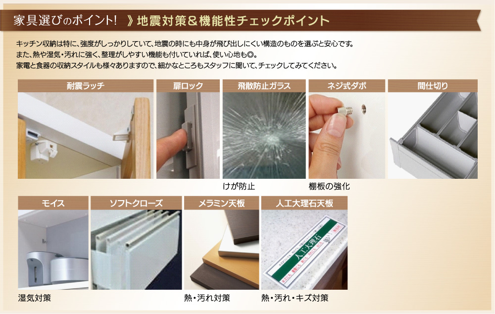 地震対策チェックポイント